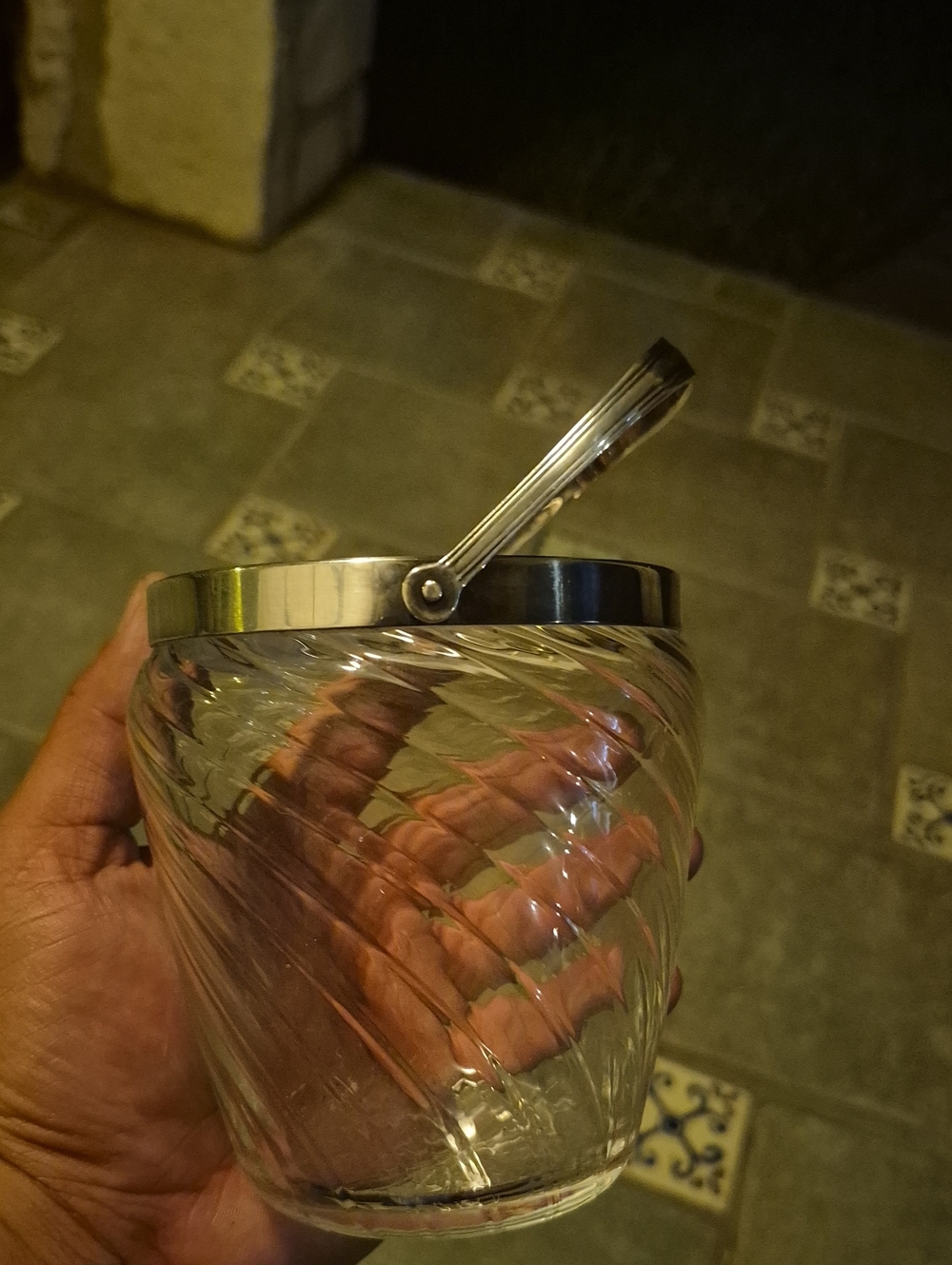 Vintage Ice Bucket With Silver Plated Handle WMF 1960's